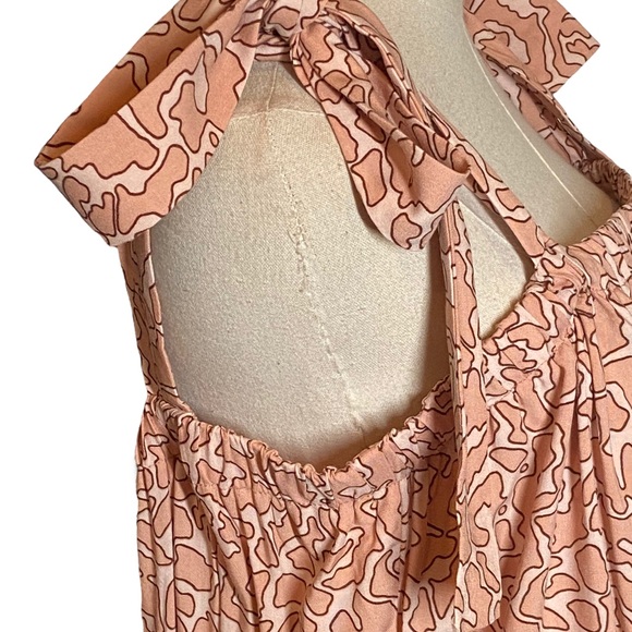Eloquii Romper Halter Shorts Plus Size 16 Peach - Picture 3 of 9